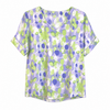 Micha S/S Micha 181 185 Blue/Green V neck Top