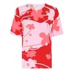 Micha S/S Micha 181 192 Red Flower Print Top