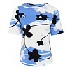 Micha S/S Micha 181 192 Blue Flower Print Top