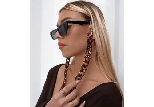 AnnaKey Sunglasses Glasses Chain FEDORA JUMBO Leopard