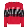 Micha S/S Micha 180 149 Red/Navy fine knit Sweater