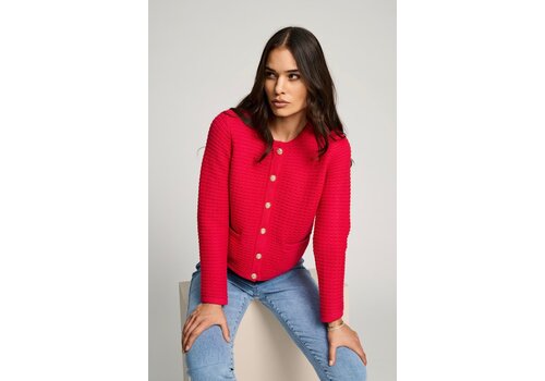 Micha A/W Micha 143 276 Raspberry Red Cardigan