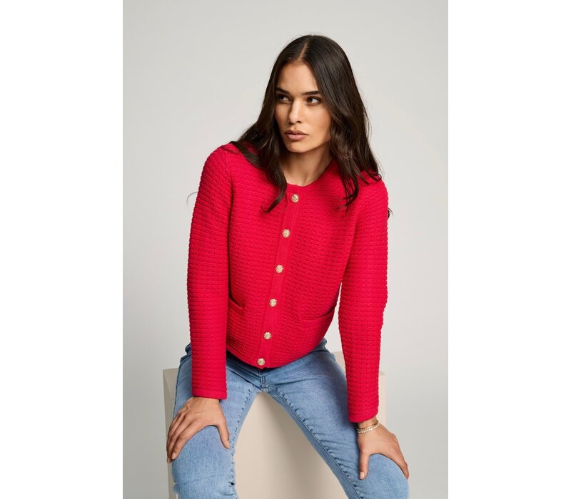 Micha 143 276 Raspberry Red Cardigan