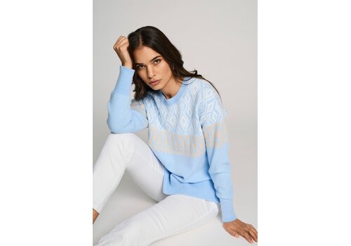 Micha S/S Micha 180 154 Blue/Sand Soft Sweater