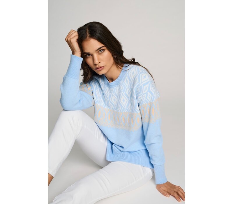 Micha 180 154 Blue/Sand Soft Sweater