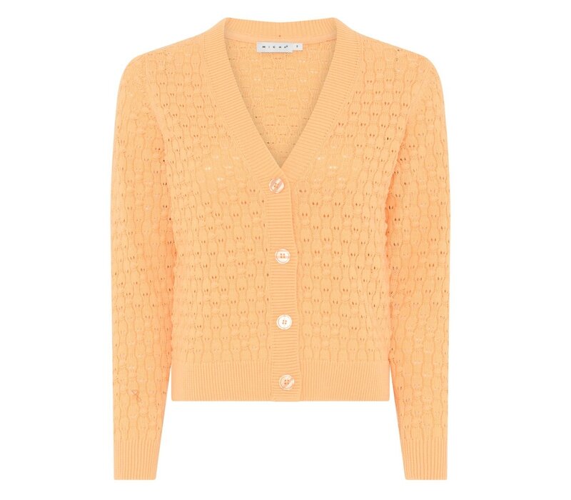 Micha 144 218 Peach Knit Cardigan