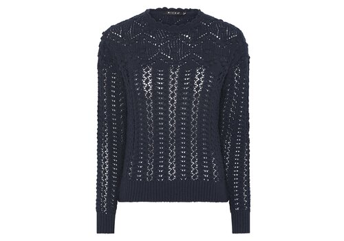 Micha S/S Micha 179 109 Navy Gap Knit sweater