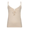 EsQualo S/S EsQualo 27204 Gold Lurex Camisole Top
