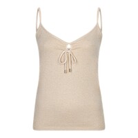 EsQualo 27204 Gold Lurex Camisole Top