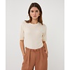 EsQualo S/S Esqualo 02034 Cream s/slve Top w/Diamontè