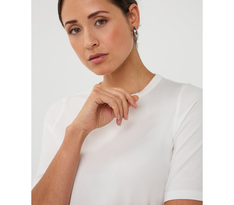 Esqualo 30017 Off-White Rib T-Shirt