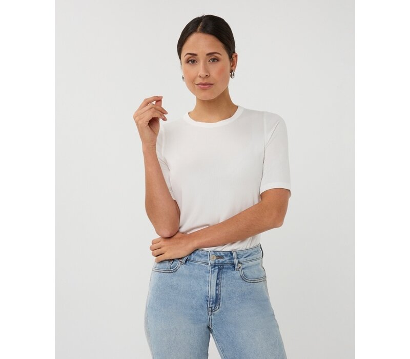Esqualo 30017 Off-White Rib T-Shirt