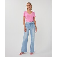 Esqualo 30019 Rose Pink V/neck Diamanté T