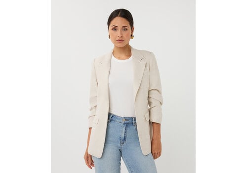 EsQualo S/S Esqualo 10045  Light Sand Linen Look Blazer