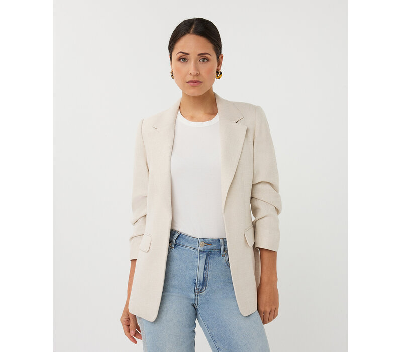 Esqualo 10045  Light Sand Linen Look Blazer