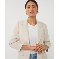 Esqualo 10045  Light Sand Linen Look Blazer