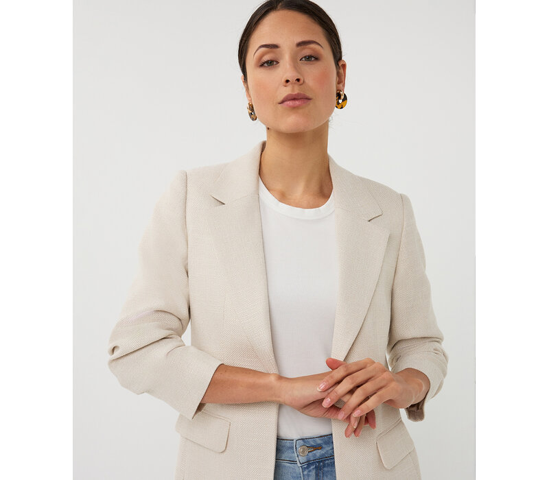 Esqualo 10045  Light Sand Linen Look Blazer