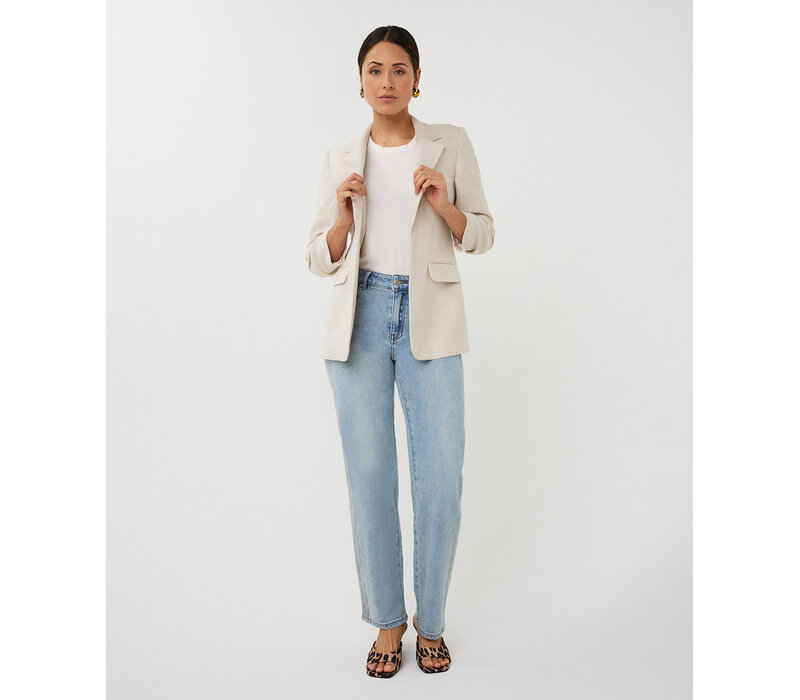 Esqualo 10045  Light Sand Linen Look Blazer