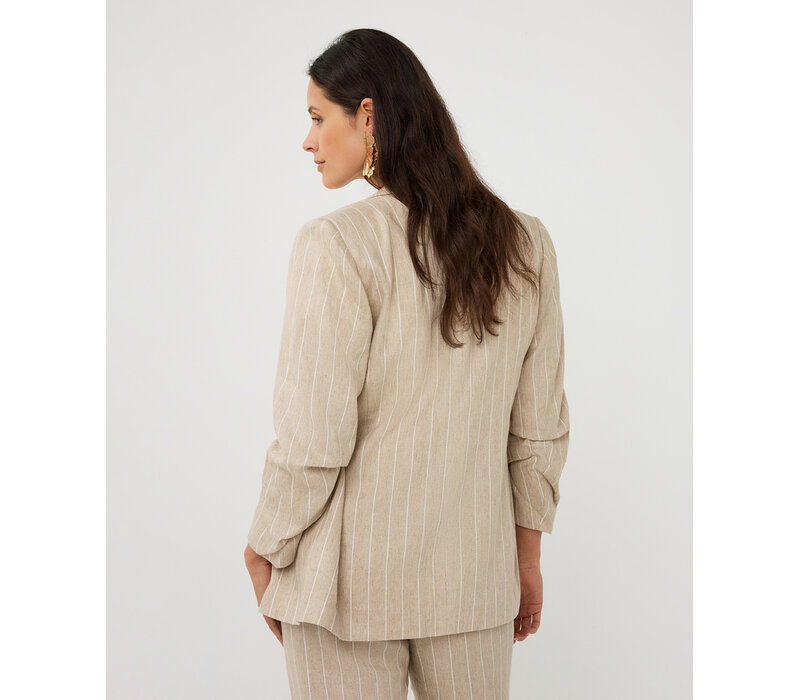 EsQualo 17005 Linen Stripe Blazer
