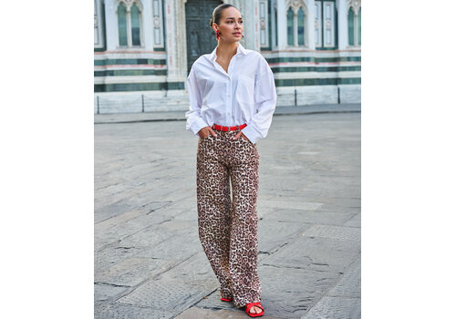 EsQualo S/S Esqualo 12001 Leopardprint Trousers