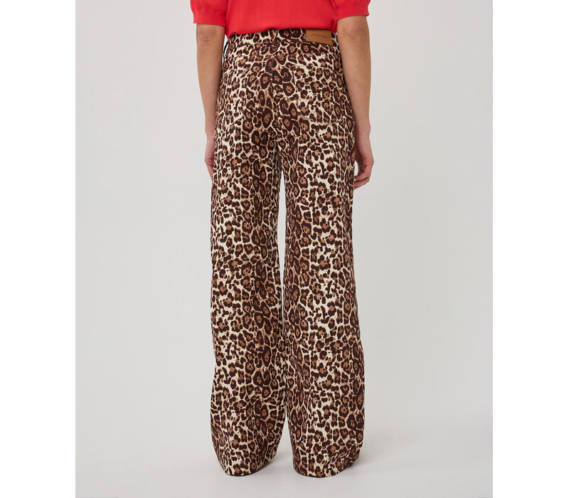 Esqualo 12001 Leopardprint Trousers