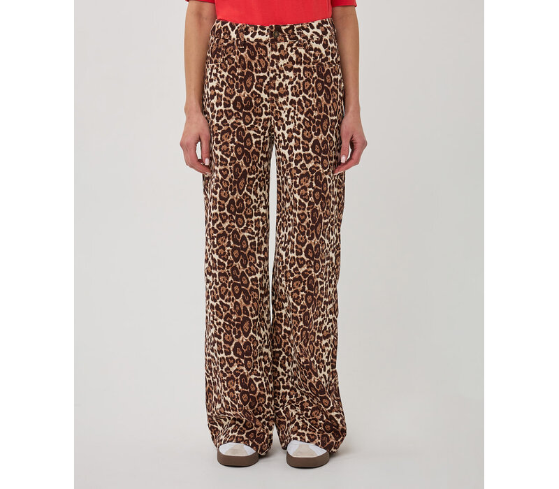 Esqualo 12001 Leopardprint Trousers