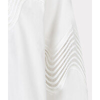 Esqualo 14012 Off-Wht Lace poplin Blouse