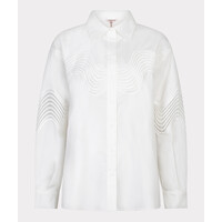Esqualo 14012 Off-Wht Lace poplin Blouse