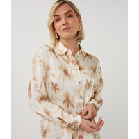 Esqualo 14014 Beige Print Blouse