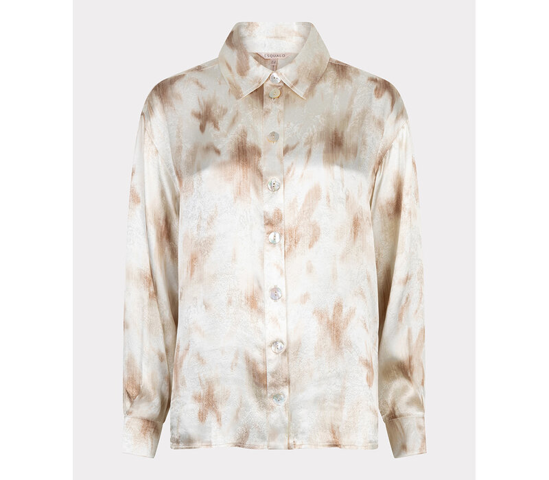 Esqualo 14014 Beige Print Blouse