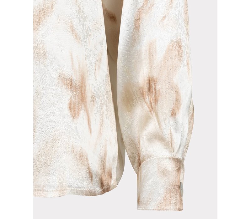 Esqualo 14014 Beige Print Blouse