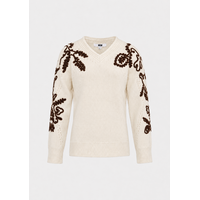 MD’M 35021026 Cream Motif Sweater