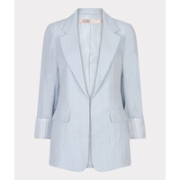 EsQualo 10037 Pale Blue Fine Crinkle Blazer