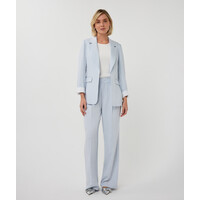 EsQualo 10037 Pale Blue Fine Crinkle Blazer