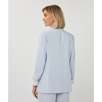 EsQualo 10037 Pale Blue Fine Crinkle Blazer