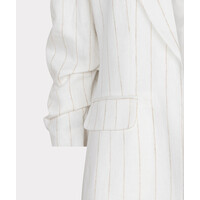 EsQualo 17200 Stripe Linen Mix Blazer
