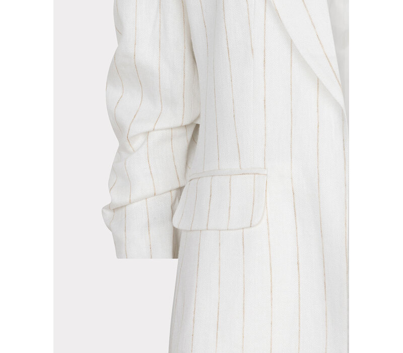 EsQualo 17200 Stripe Linen Mix Blazer