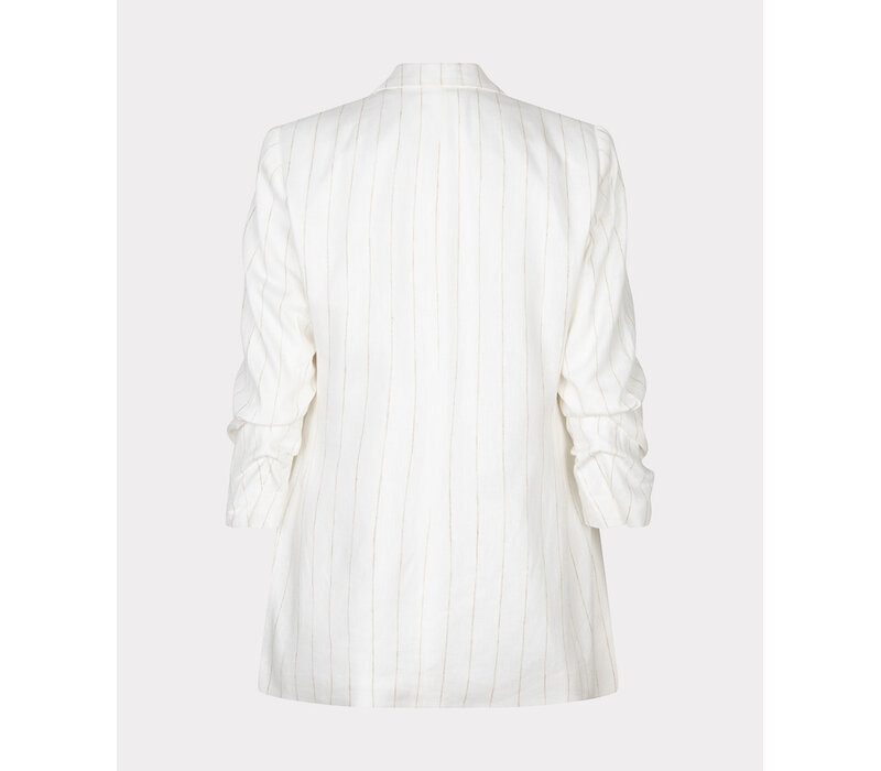 EsQualo 17200 Stripe Linen Mix Blazer
