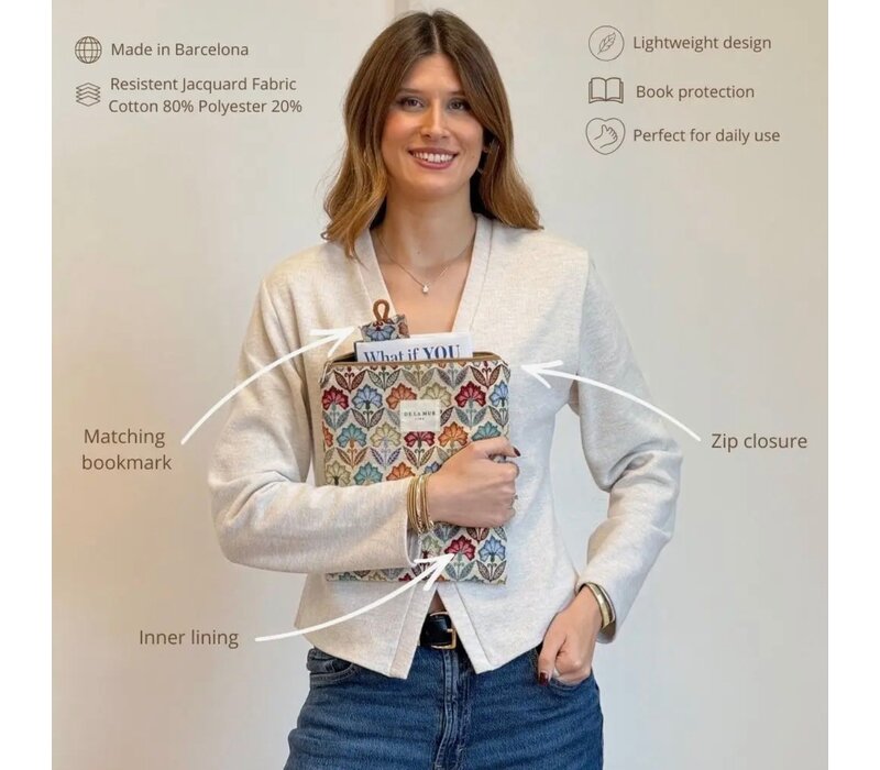DE LA MUR 897 Fabric Bookcover & Bookmark