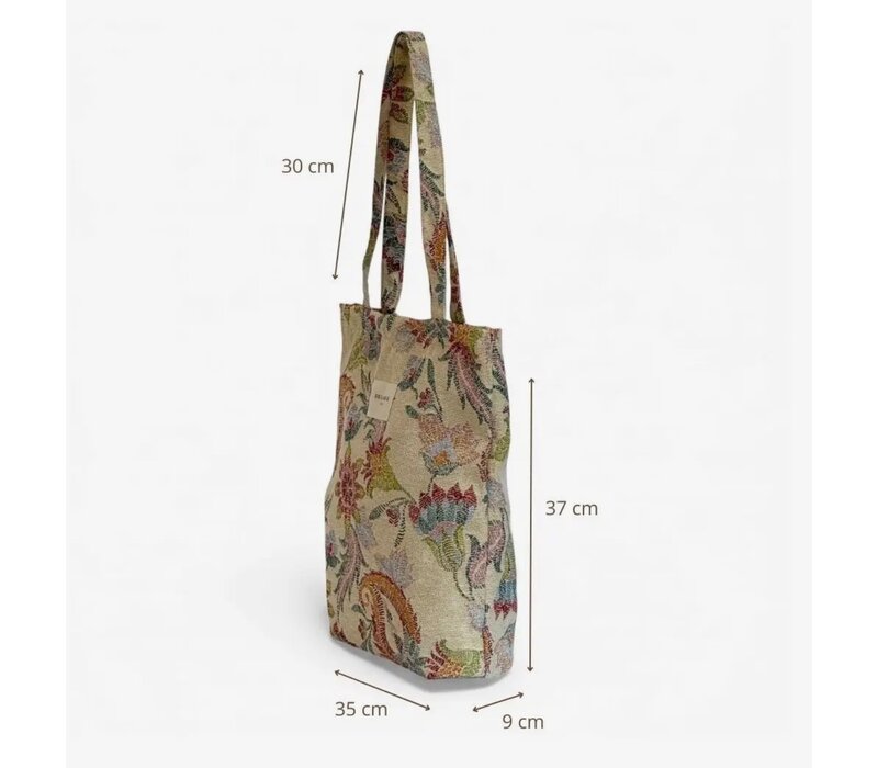 DE LA MUR “BOSBCCOLOR” Fabric Bag w/Zip