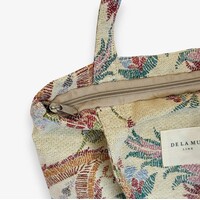 DE LA MUR “BOSBCCOLOR” Fabric Bag w/Zip
