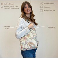 DE LA MUR “BOSBCCOLOR” Fabric Bag w/Zip