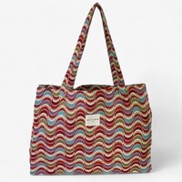 DE LA MUR “BOSZQUEEN” Large Fabric Bag