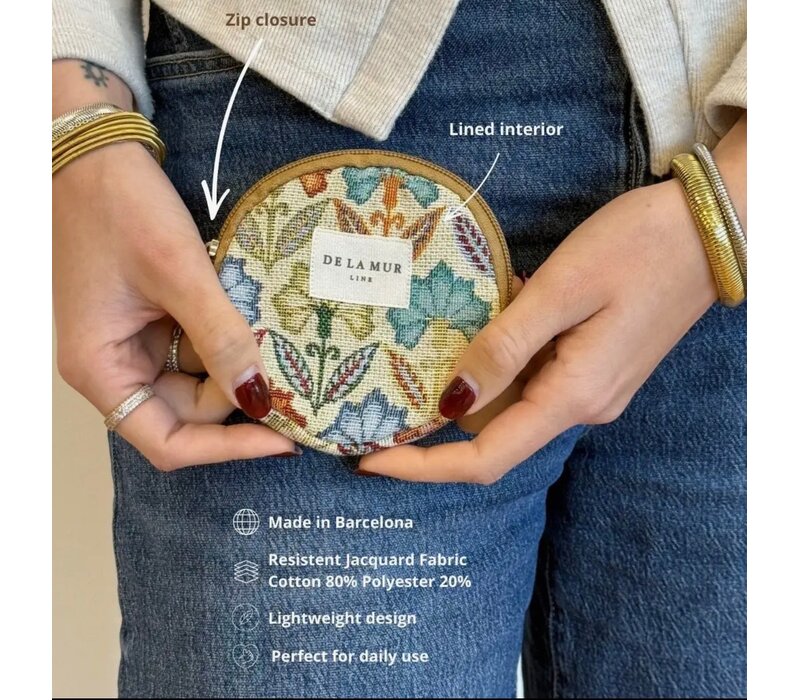 DE LA MUR “MONREFLORA” Circle Purse