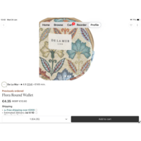 DE LA MUR “MONREFLORA” Circle Purse