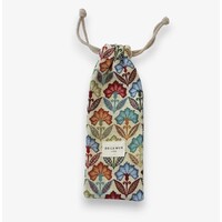 DE LA MUR “VENTFLORA” Fabric/Wooden Fan
