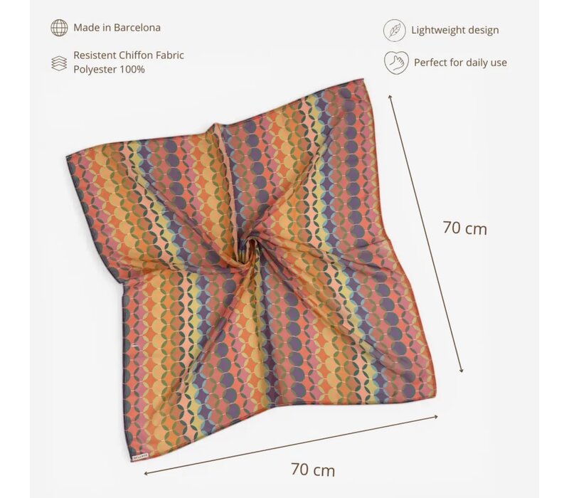 DE LA MUR Autumnal Scarf “SALT”