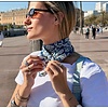 DE LA MUR DE LA MUR Blue multi Scarf “AKAY”