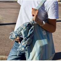 DE LA MUR Blue multi Scarf “AKAY”