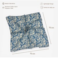 DE LA MUR Blue multi Scarf “AKAY”